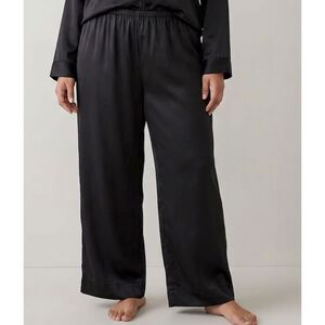 NET Black Satin Pants